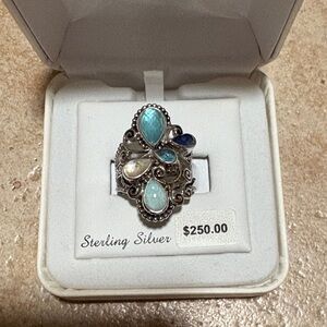 Sterling Silver Multi-Stone Ring